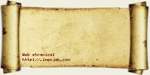 Isidora Poljaković vizit kartica